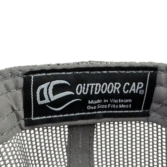 Hornady Hat Mesh Snapback Trucker Baseball Cap Adjustable Black Gray Red Patch - Picture 8 of 11